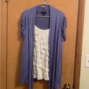 Dress shirt with tank top attached size xl